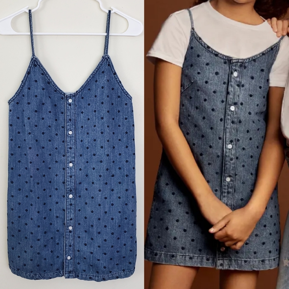 NWT DL1961 Eilis Embroidered Denim Tank Dress